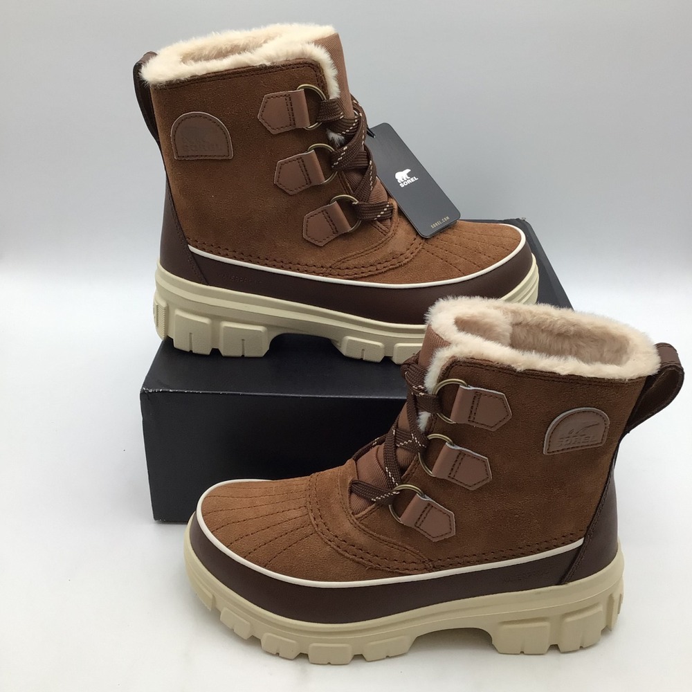 Sorel Tivoli V WP Womens Size 7.5 Velvet Tan Waterproof Insulated Snow Boots NEW